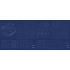 Ocean Sashiko Panel - Navy Ocean Sashiko Panel - Navy